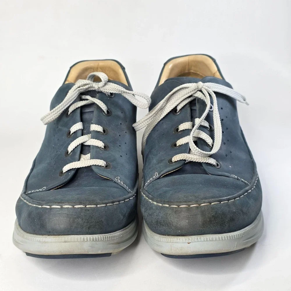 Samuel Hubbard Men's Size 13 M Blue Nubuck Holes Golf Walking Driftwood Shoes